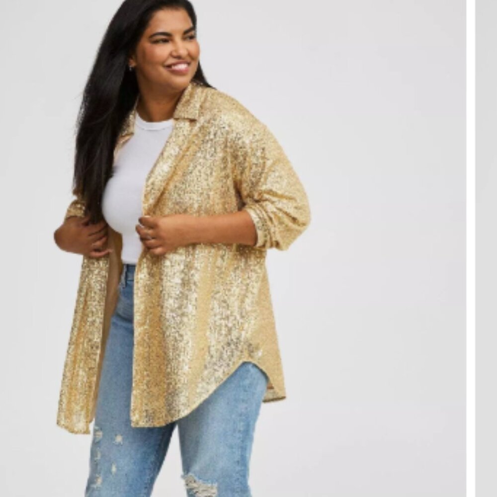 TORRID- Sequin kimono